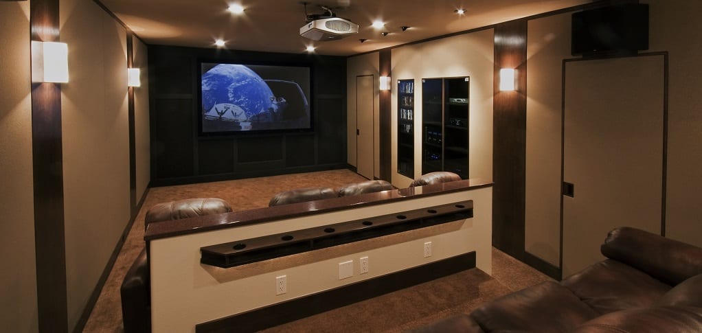 Custom theater with tier sitting