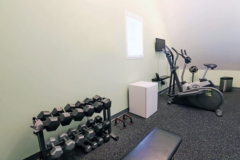 View of home gym