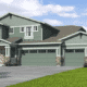 Two Story home with 3 car garage.