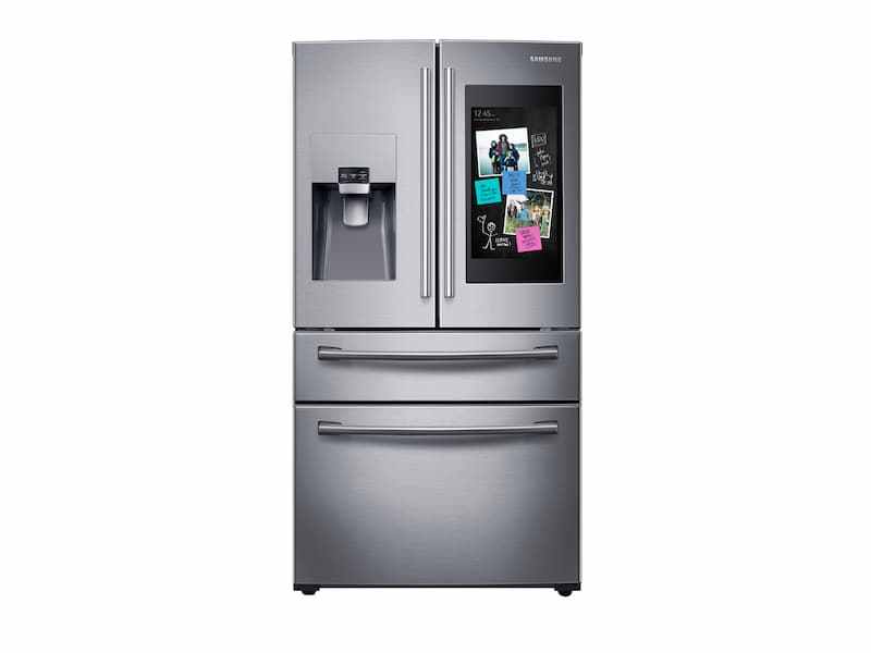 Smart fridge with touchscreen